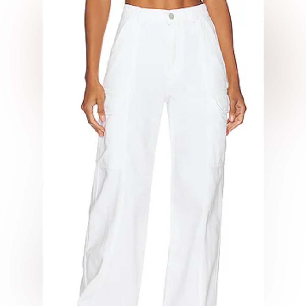 HUDSON White Cargo Jeans